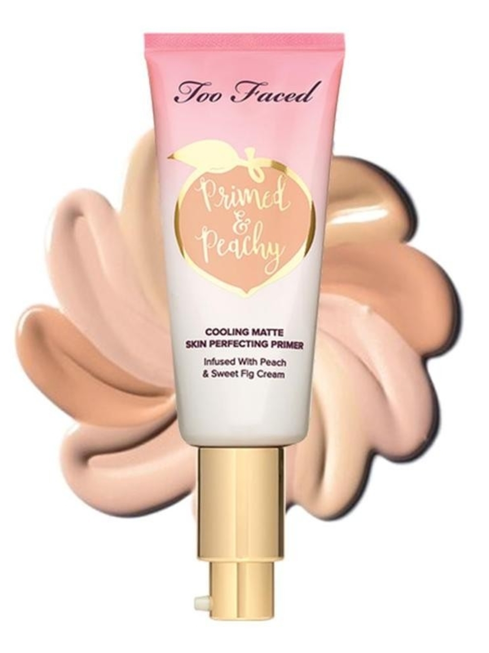 Too Faced Primed & Peachy Cooling Matte Primer - Pink & Gold